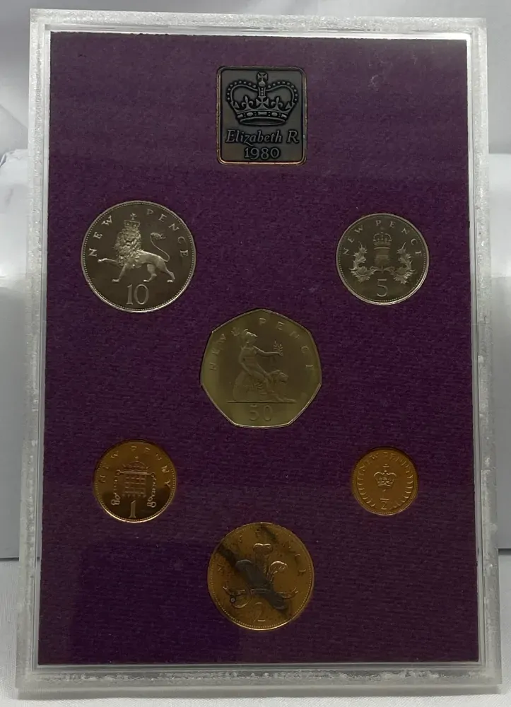 1980 Proof Set Coinage of Great Britain and Northern Ireland
