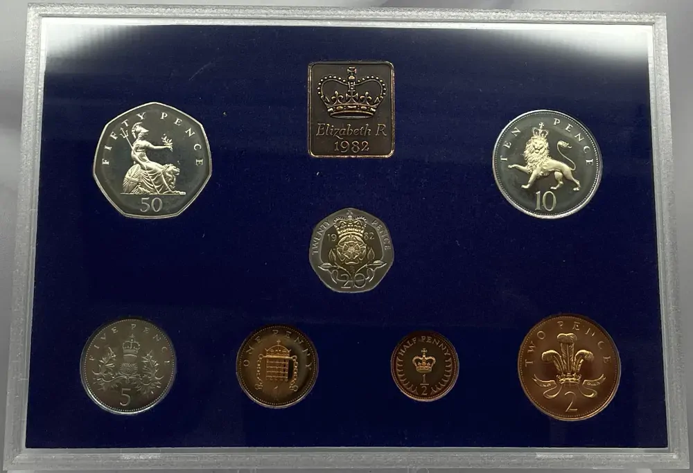 1982 Proof Set Coinage of Great Britain and Northern Ireland