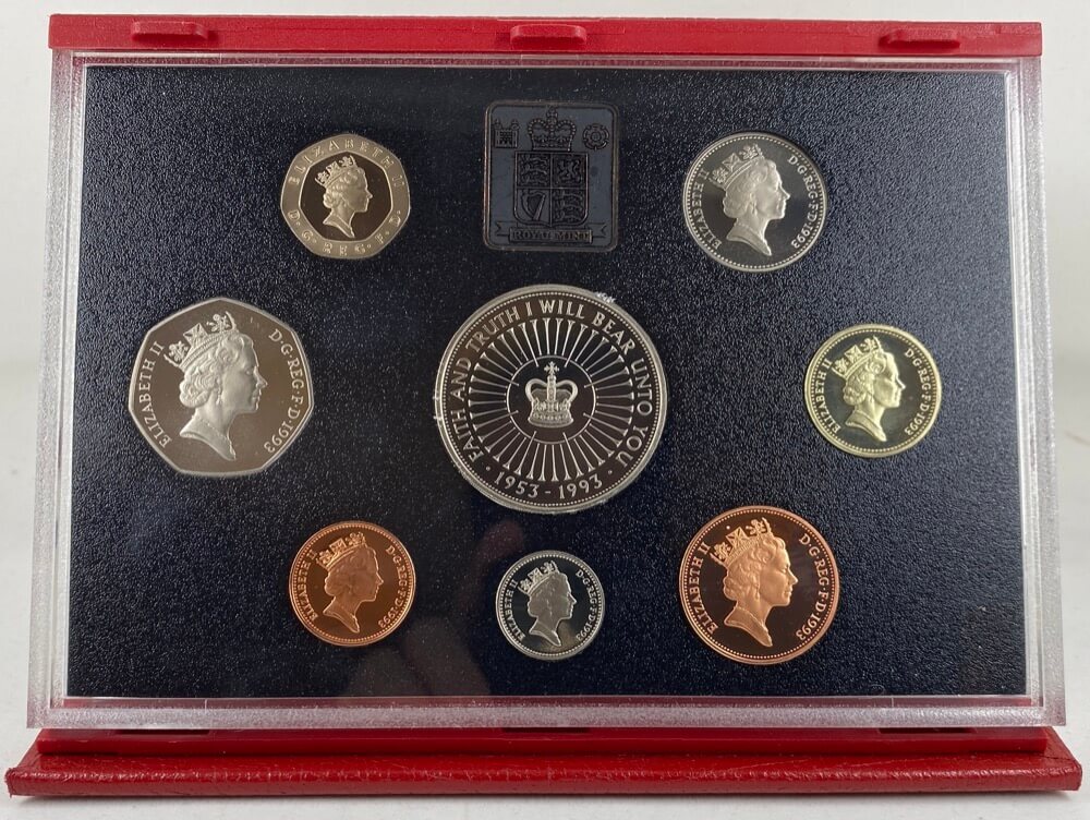 Great Britain 1993 Deluxe Proof Coin Set product image