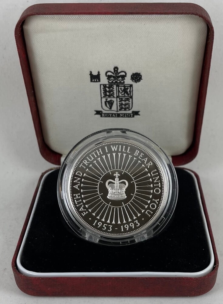 Great Britain 1993 Proof Crown Coronation 40th Anniversary product image