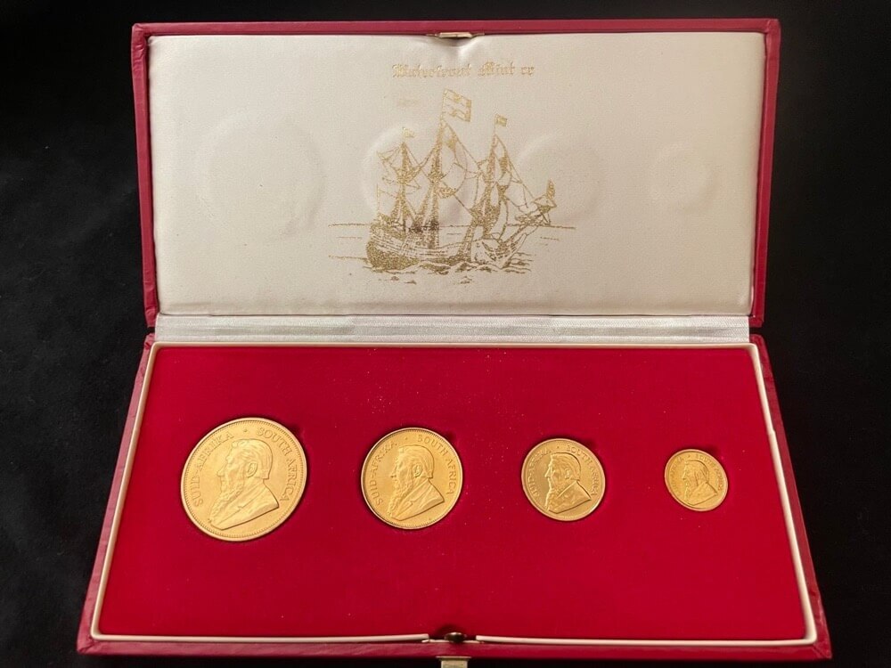 South Africa 2001 Gold 4 Coin Set - Krugerrands product image