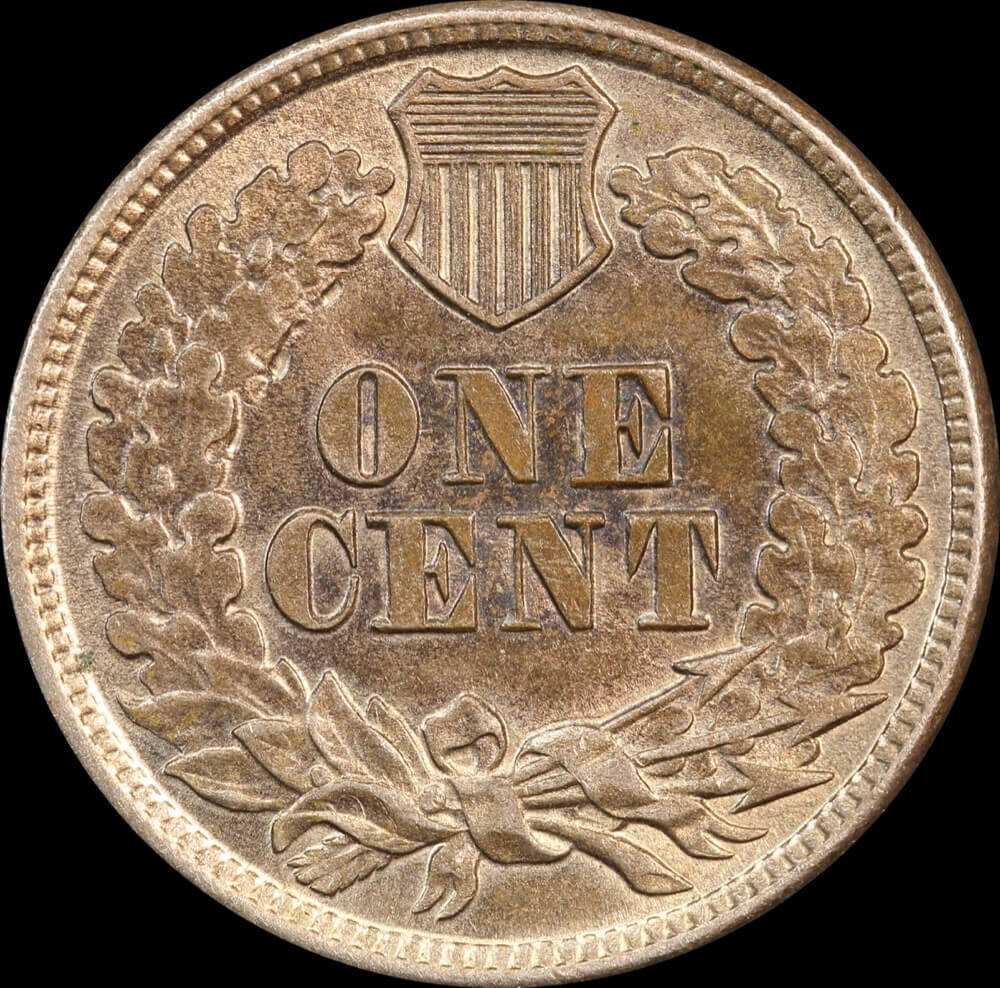 United States 1860 Copper Indian Head Cent KM# 90a Uncirculated product image