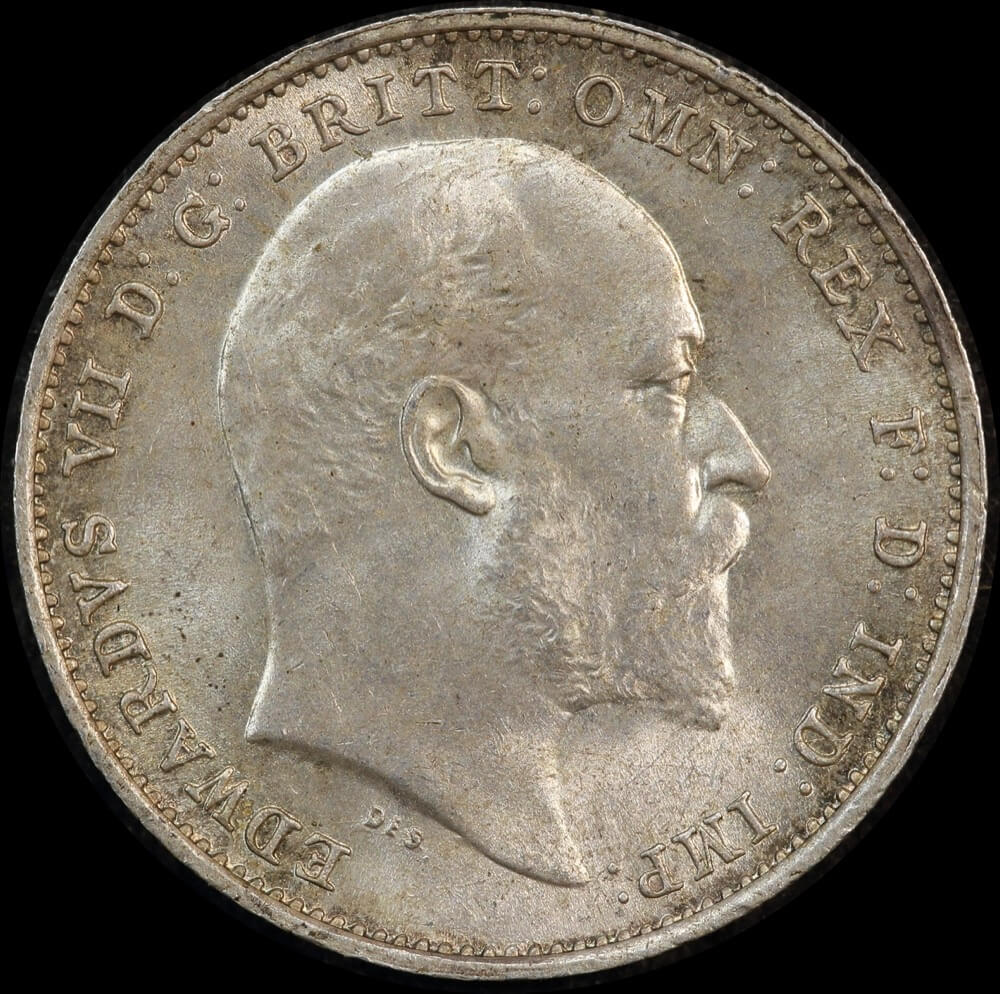 1908 Silver Threepence Edward VII S#3984 Uncirculated product image