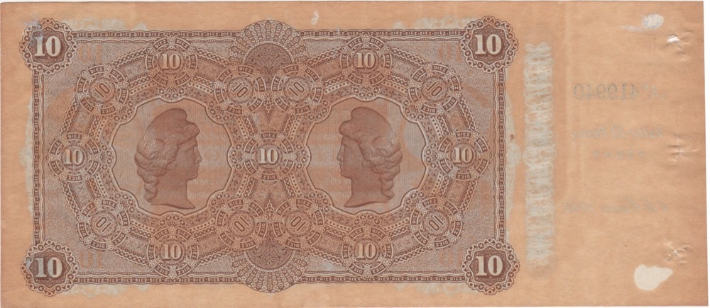 Uruguay 1883 10 Pesos Remainder P# S242 Extremely Fine product image