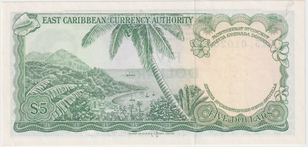 East Caribbean States 1965 5 Dollars P# 14h Uncirculated product image