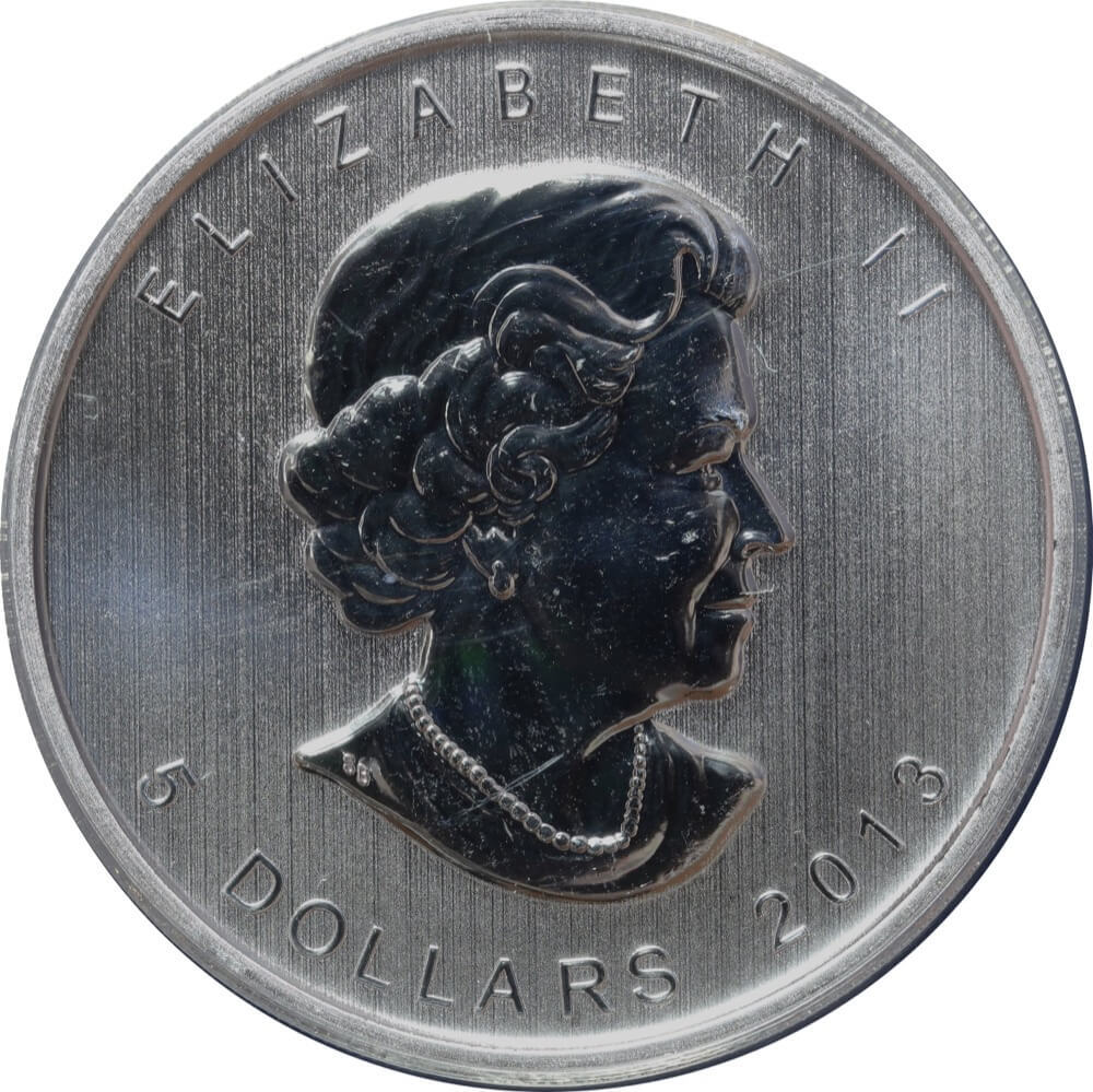 Canada 2013 Silver 5 Dollars - Antelope KM# 1297 Uncirculated product image