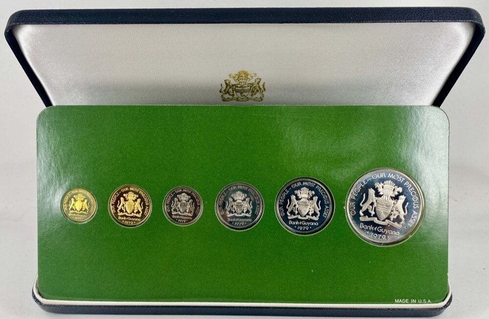 Guyana 1979 Copper-Nickel 6 Coin Proof Set KM# PS9  product image