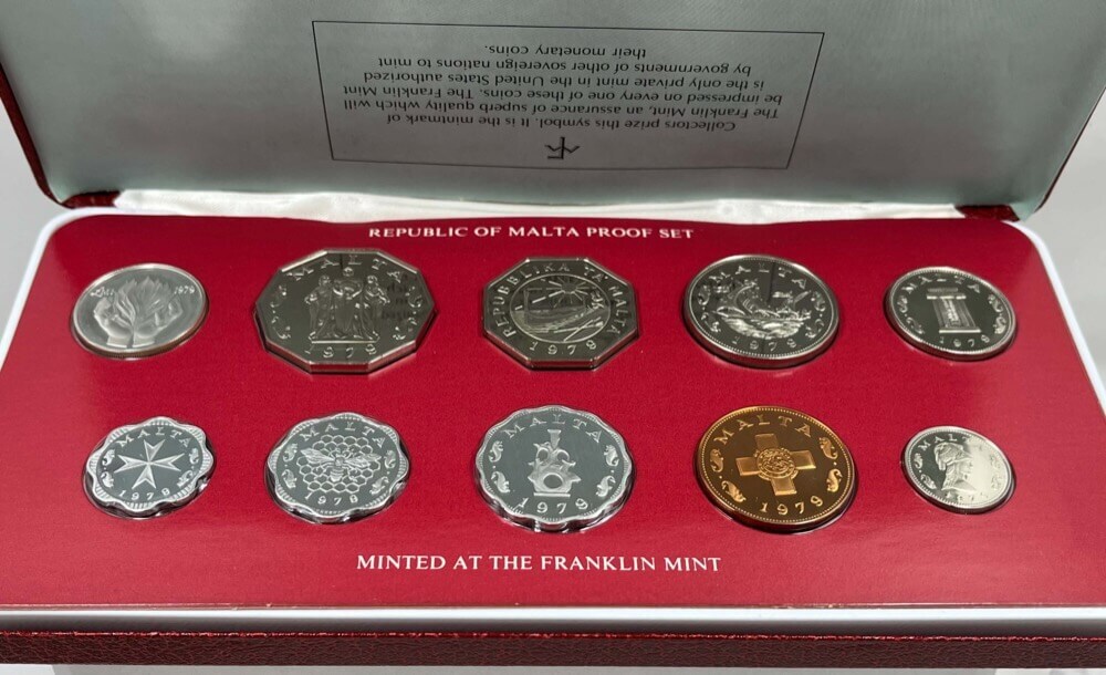 Malta 1979 Proof Coin Set KM# PS7 product image