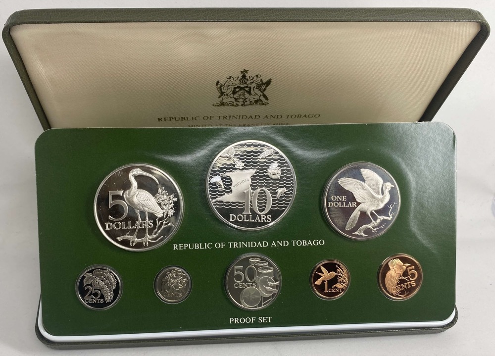 Trinidad and Tobago 1979 Silver Proof Coin Set KM# PS14  product image