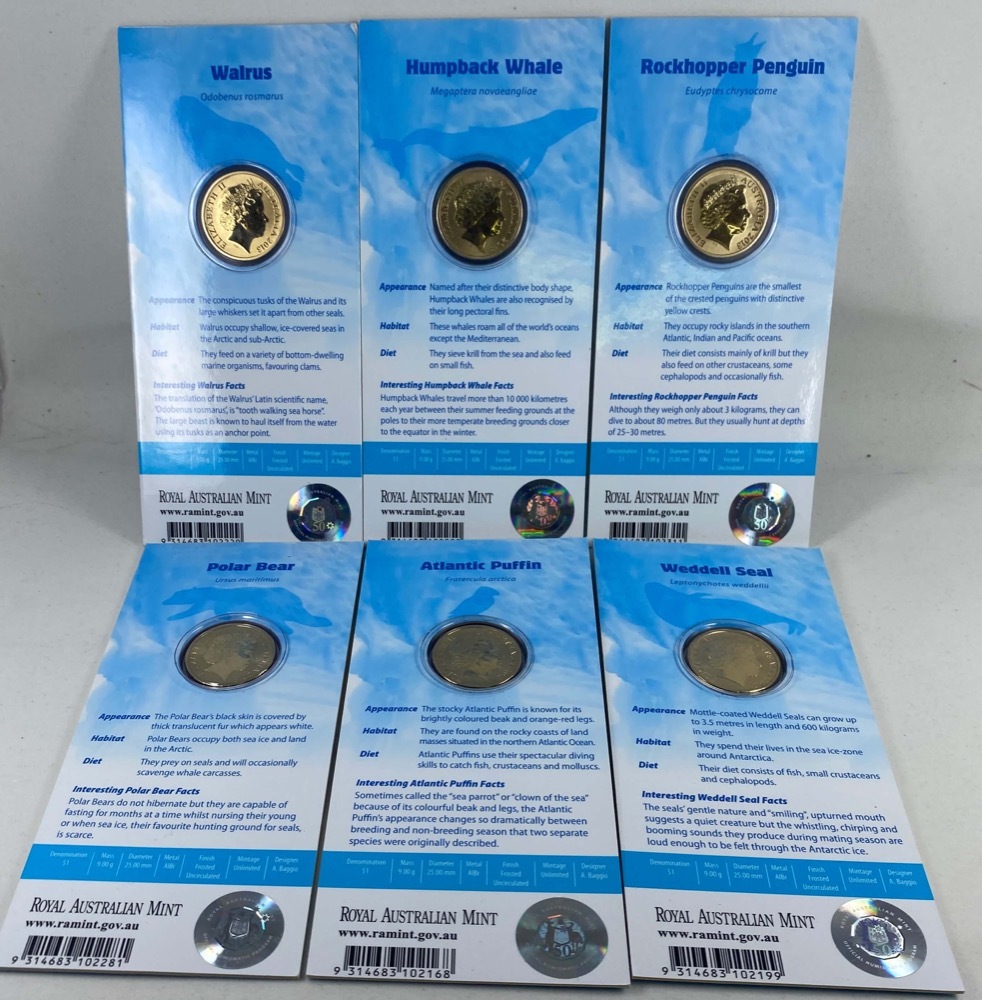 2013 1 Dollar Uncirculated 6 Coin Set Polar Series product image