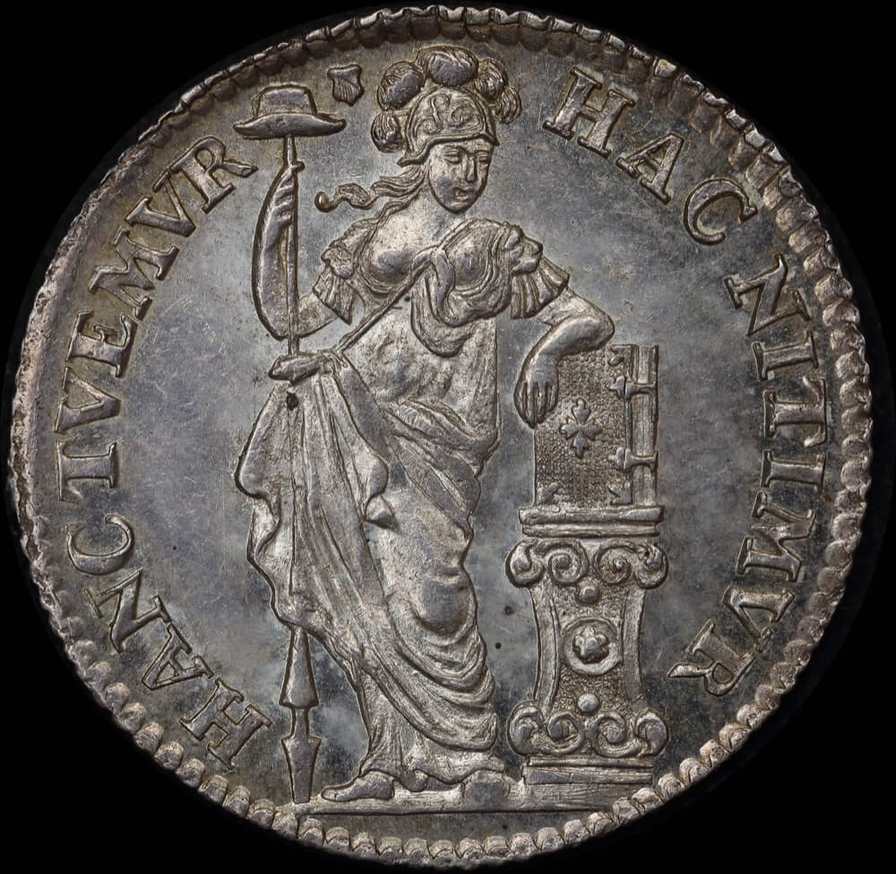 Netherlands (Utrecht) 1767 Silver 10 Stuivers KM# 110 Choice Uncirculated
