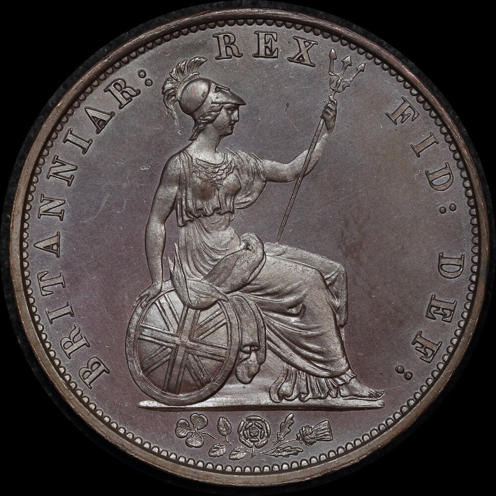 1831 Copper Proof Halfpenny William IV S#3847  product image