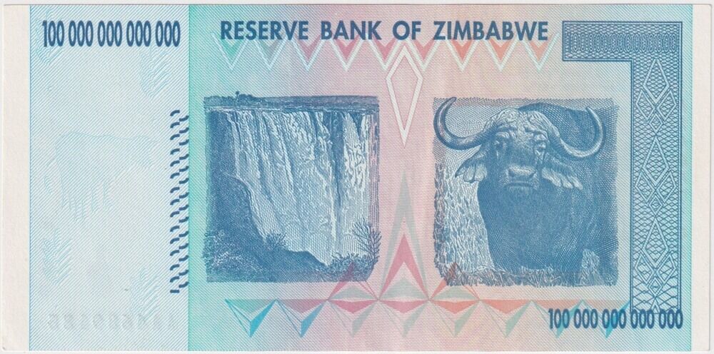 Zimbabwe 2008 100 Trillion Dollars Pick#91 about Uncirculated product image