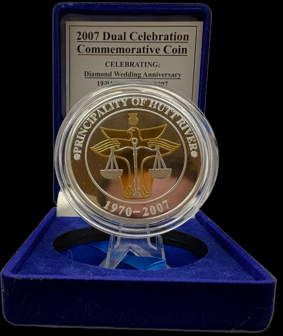 Hutt River Province 2007 $30 Proof Coin  Dual Celebration product image