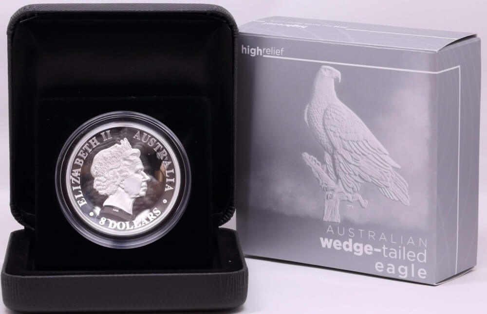 2016 Silver 5oz Proof  Coin Wedge Tailed Eagle product image