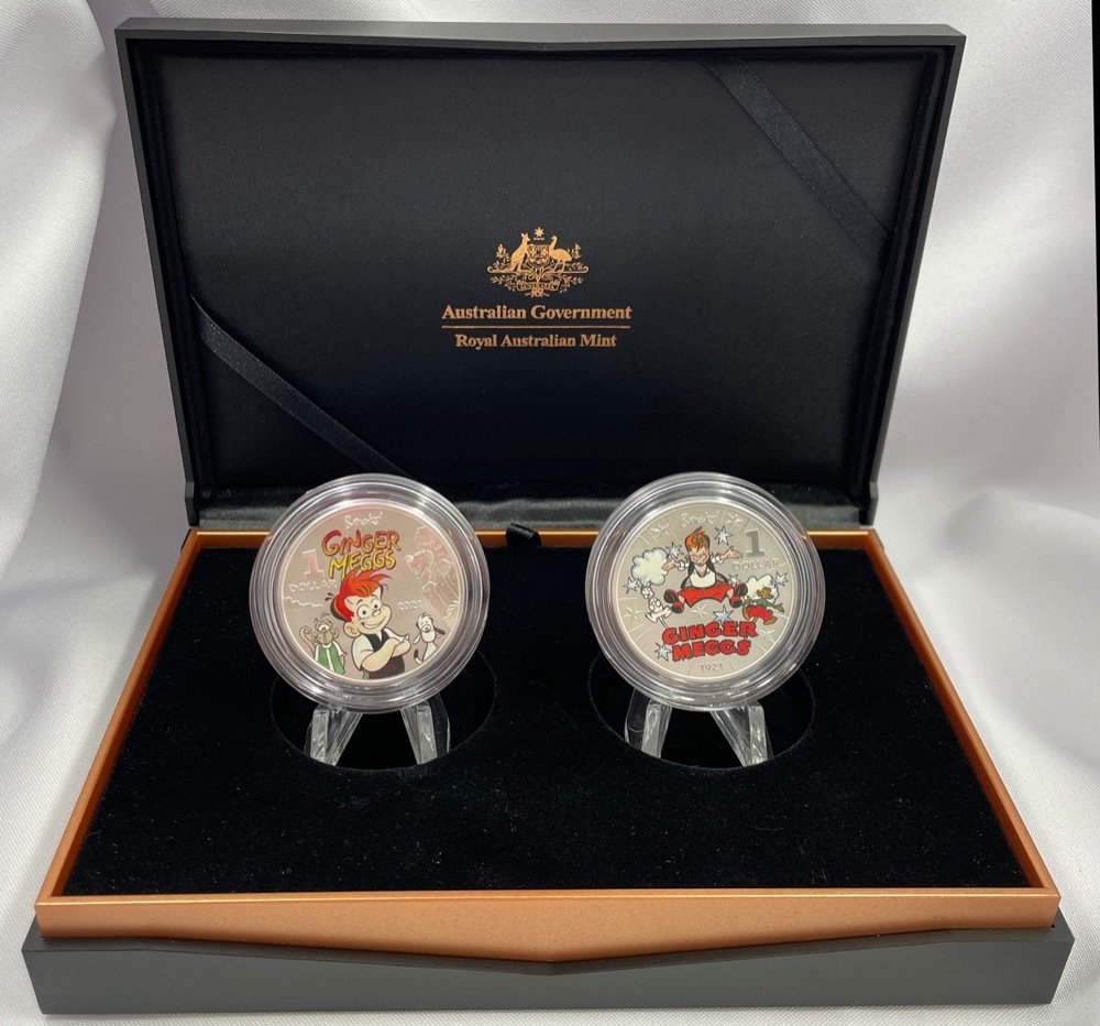 2021 Silver 2 Coin Set Coin Centenary of Ginger Meggs product image