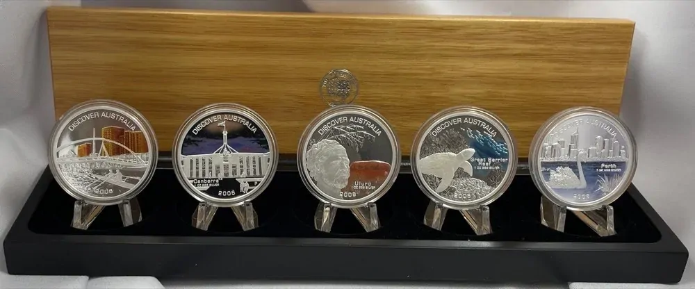 2006 Silver Five Coin Set Discover Australia product image