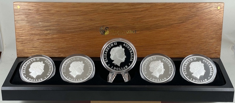 2012 Silver Five Coin Set Discover Australia product image