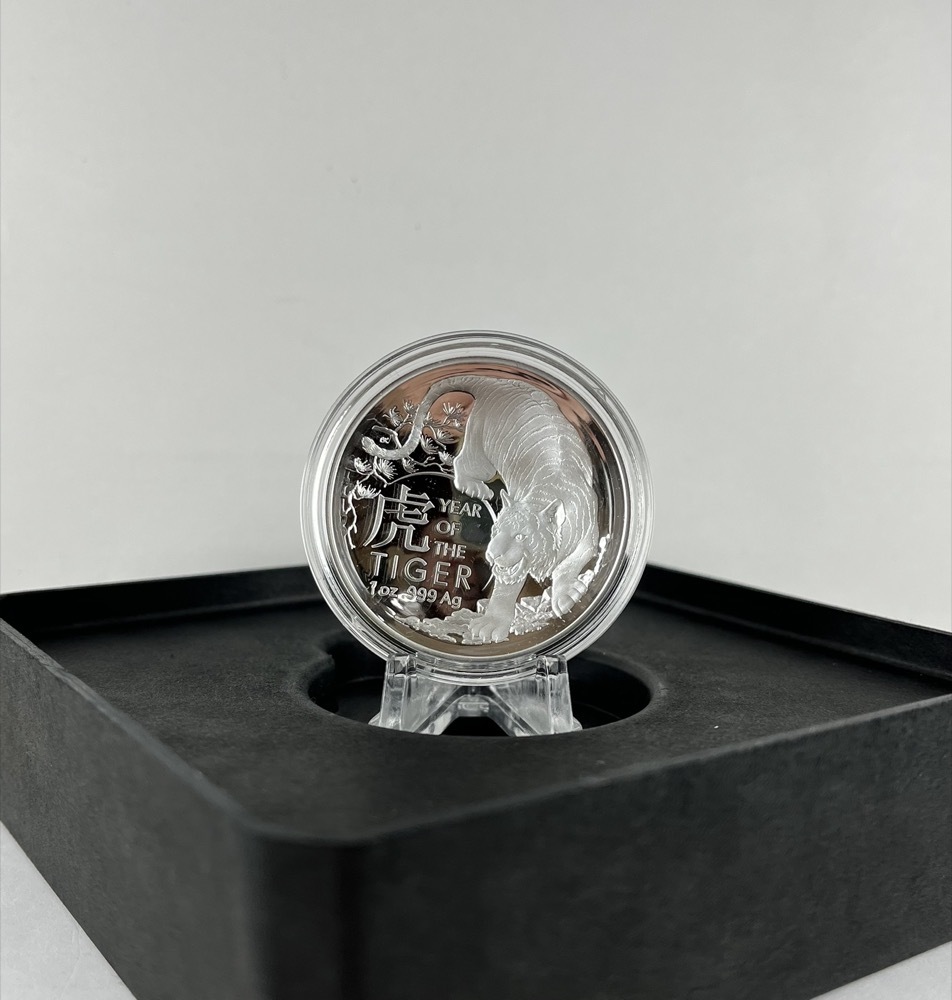 2022 Silver 5 Dollar Domed Proof Coin Lunar Tiger product image