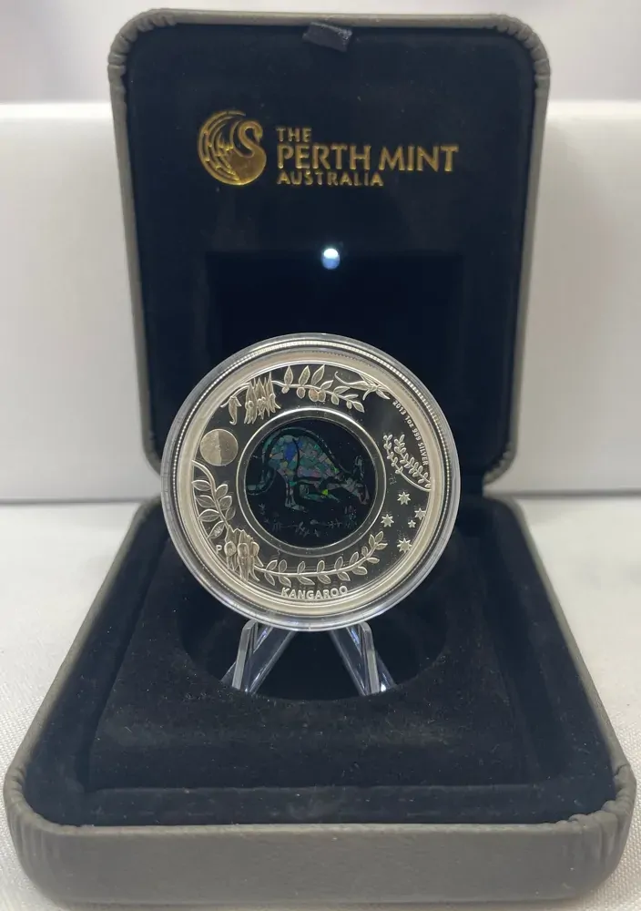 2013 Silver 1 Ounce Proof Coin Opal Kangaroo product image