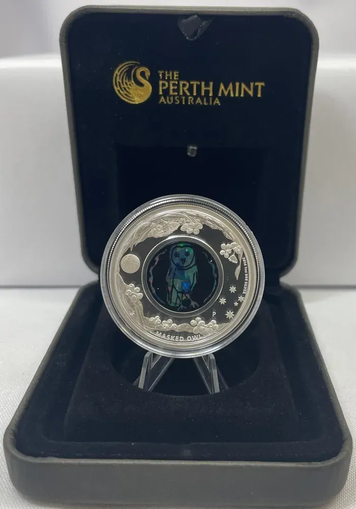 2014 Silver 1 Ounce Proof Coin Opal Masked Owl product image