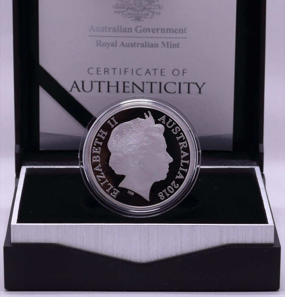 2018 Silver 1 Dollar Proof Coin Seasons Change - Kangaroo product image