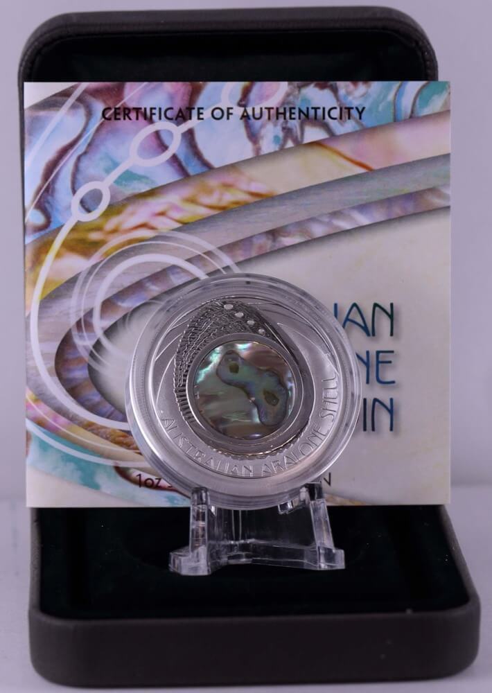 2014 Silver 1 Ounce Proof Coin Abalone Shell