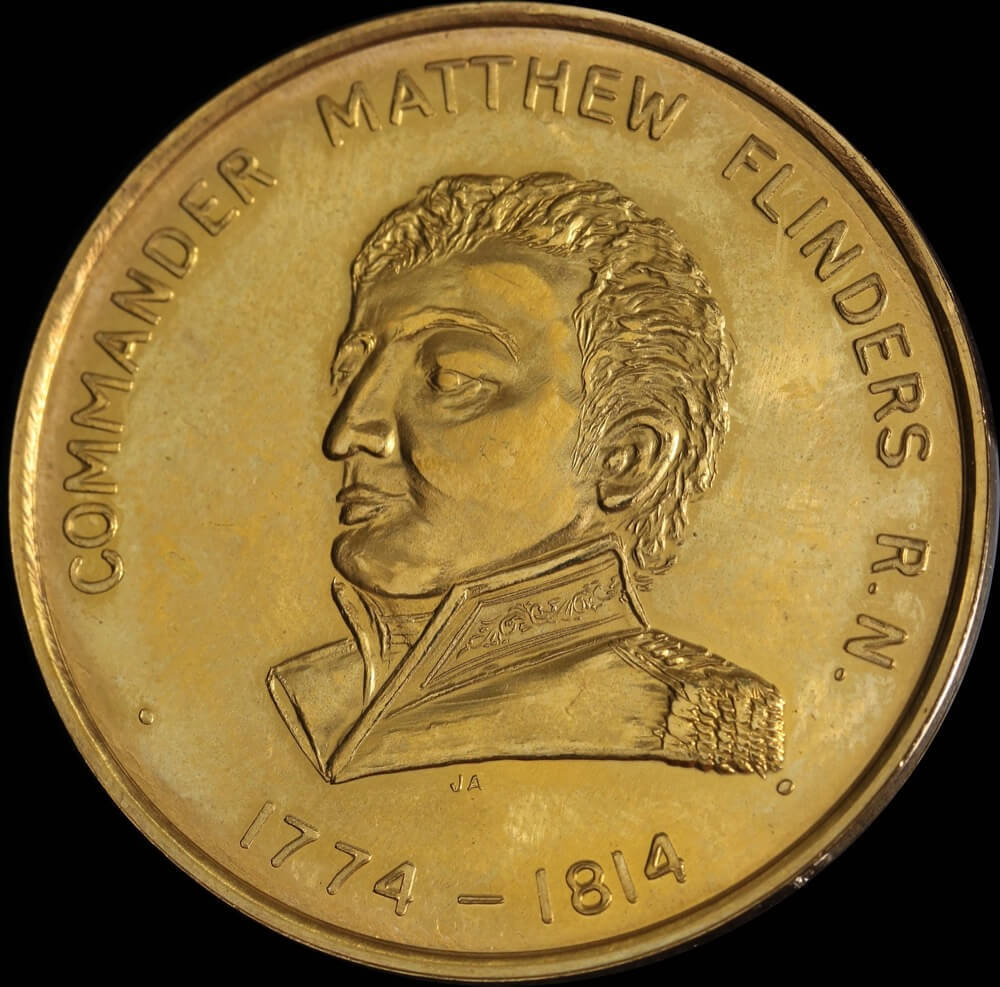 1974 Gold Medallion Matthew Flinders / HMS Investigator