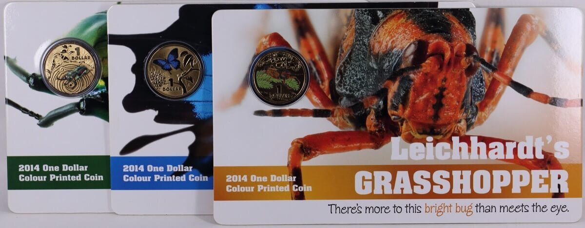 2014 1 Dollar Uncirculated 6 Coin Set Bright Bugs product image