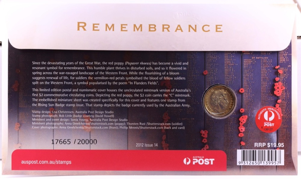 2012 2 Dollar PNC Red Poppy product image