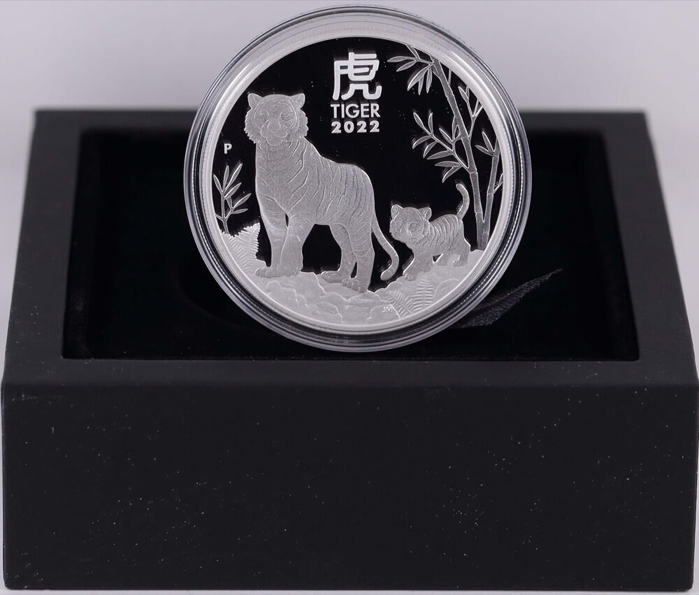 2022 Silver Lunar 1oz Proof Coin Tiger product image