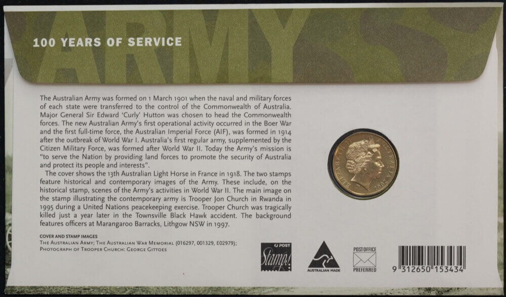 2001 1 Dollar PNC Army 100 Years of Service product image