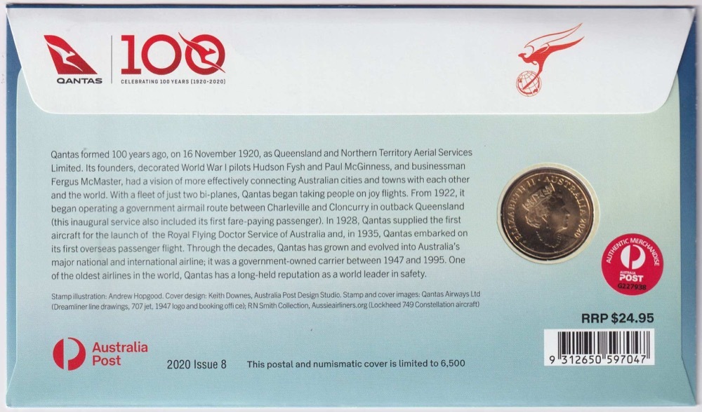 2020 1 Dollar PNC QANTAS Centenary product image