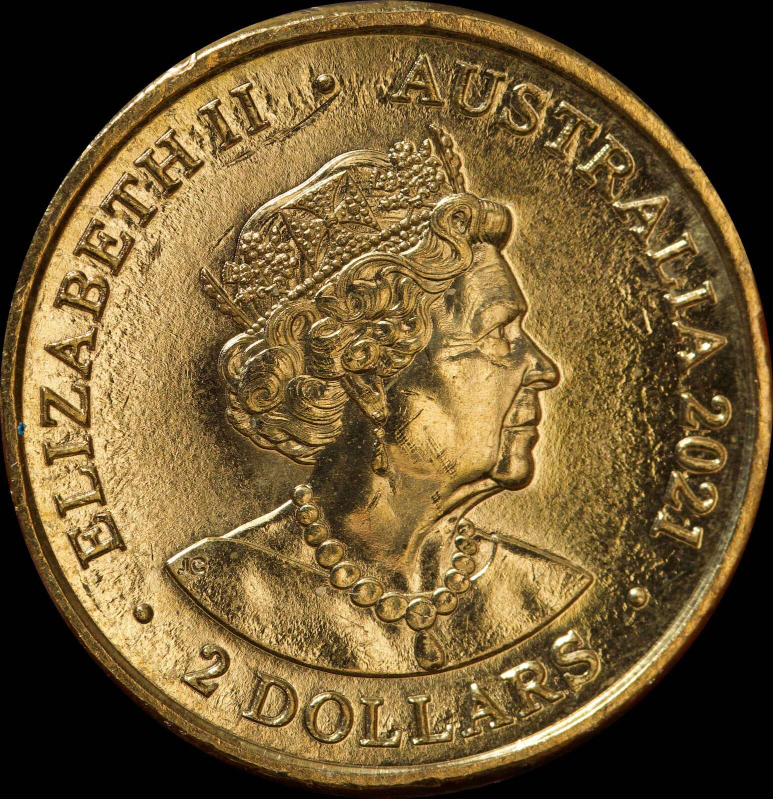 2021 Coloured 2 Dollar Coin Ambulance Services Uncirculated