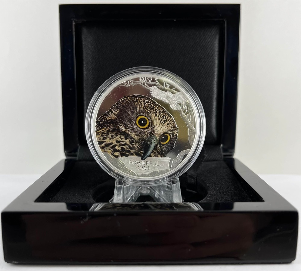 Tuvalu 2018 Silver 1 Dollar Proof - Powerful Owl product image