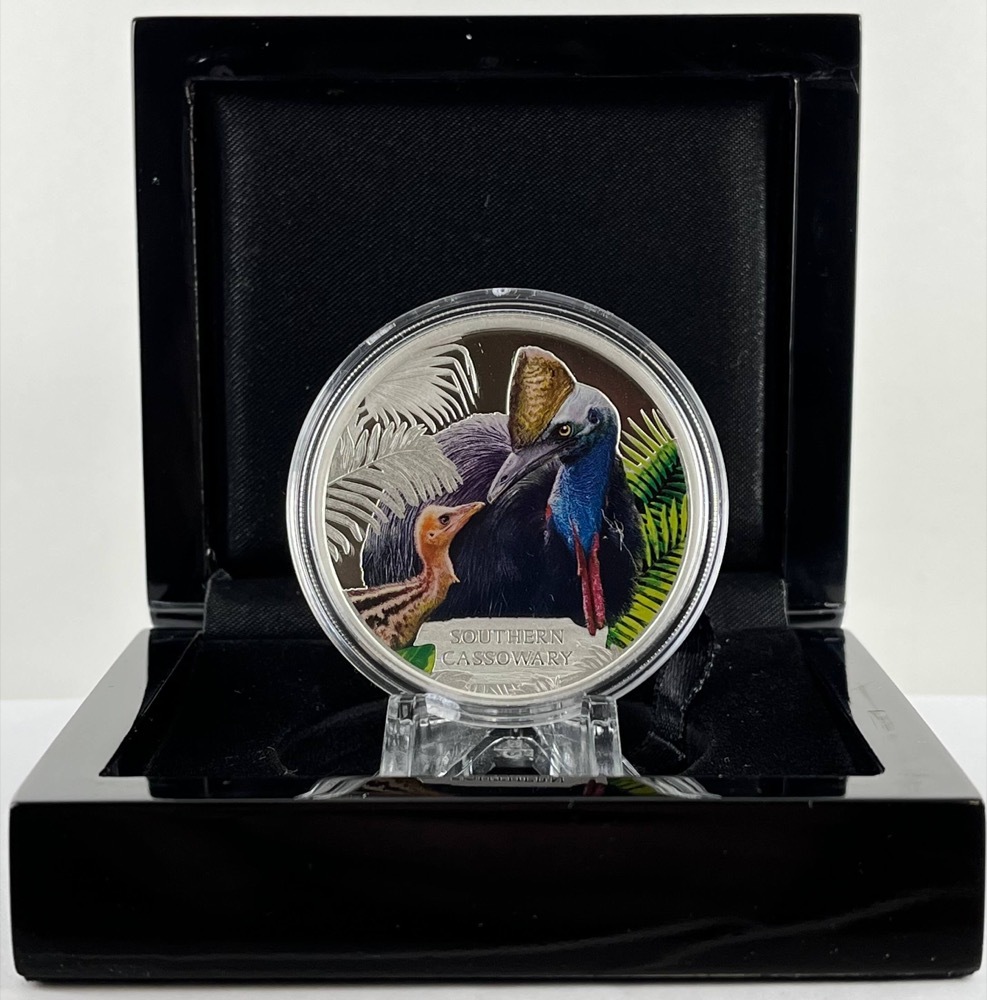 Tuvalu 2016 Silver 1 Dollar Proof - Southern Cassowary product image