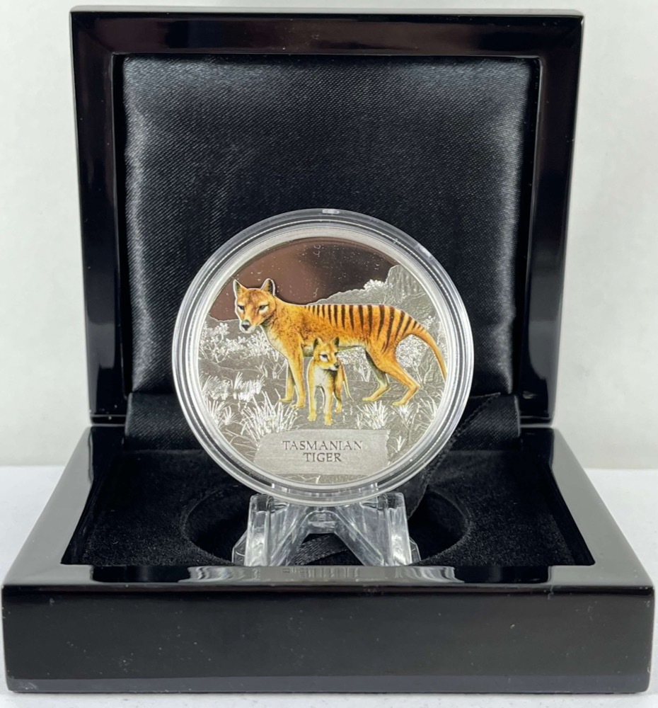 Tuvalu 2011 Silver 1 Dollar Proof - Tasmanian Tiger product image