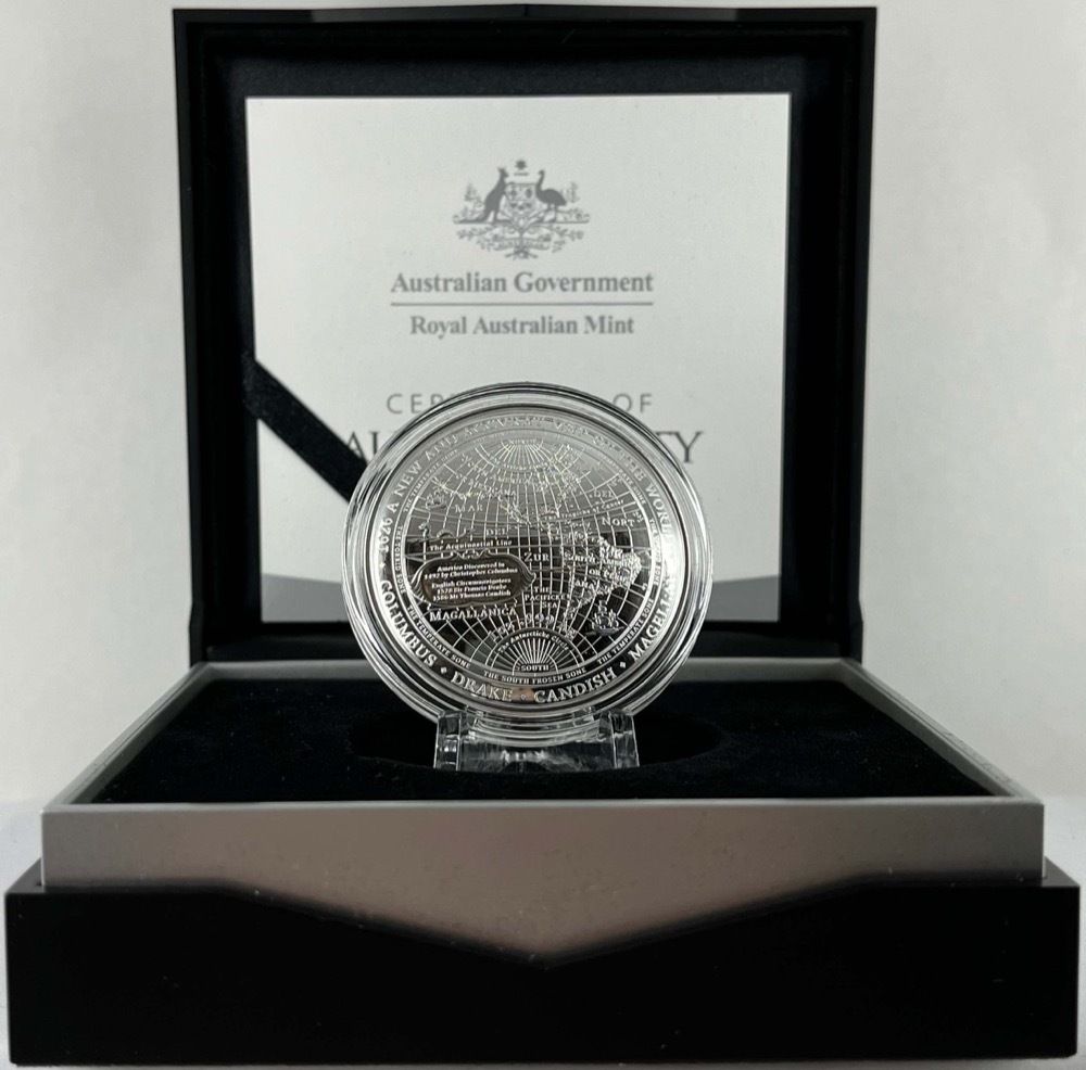 2019 Silver 5 Dollar Proof A New Map - Columbus product image