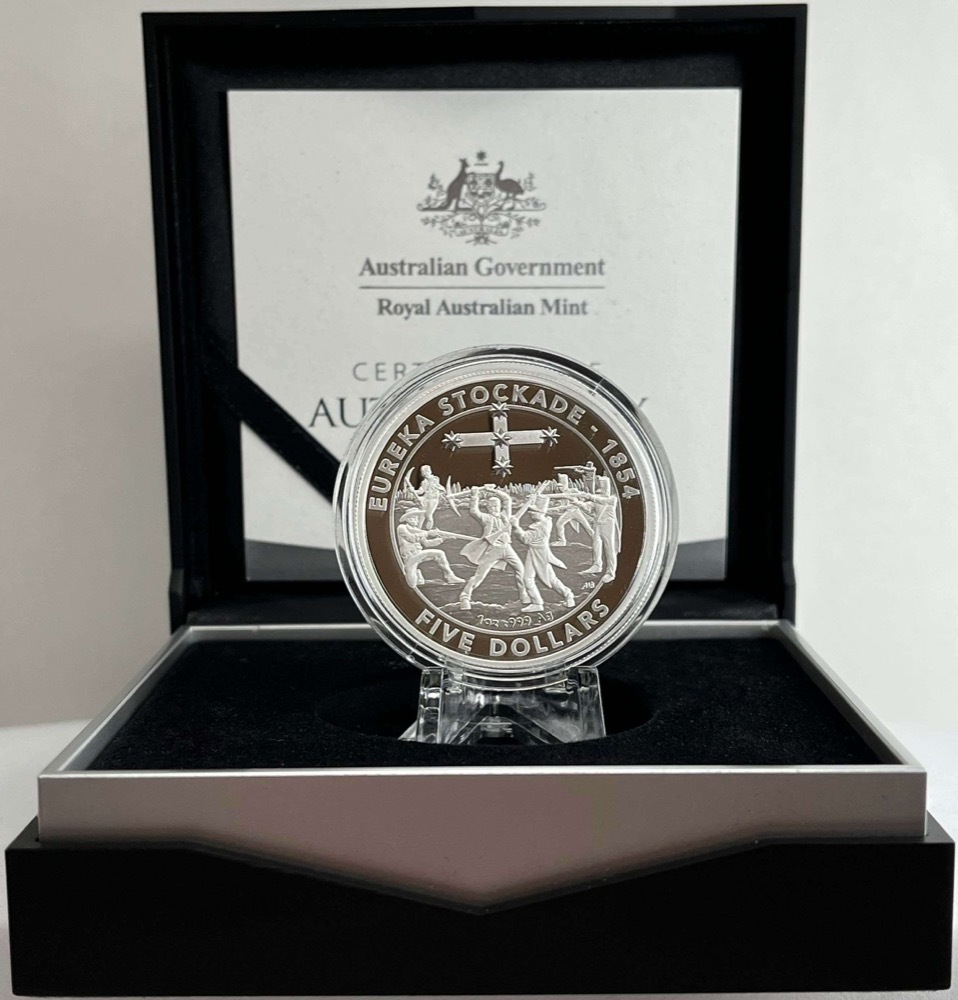 2019 Silver 5 Dollar Proof The Eureka Stockade product image