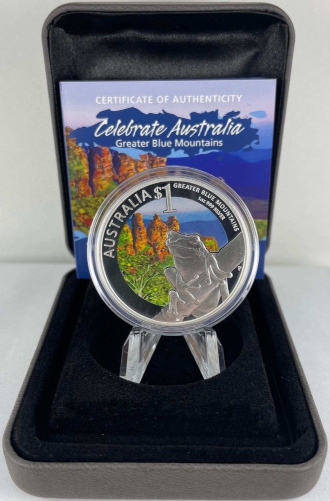 2011 Silver 1 Ounce Proof Coins Celebrate Australia Greater Blue Mountains