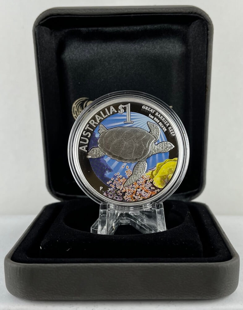 2011 Silver 1 Ounce Proof Coins Celebrate Australia - Great Barrier Reef product image