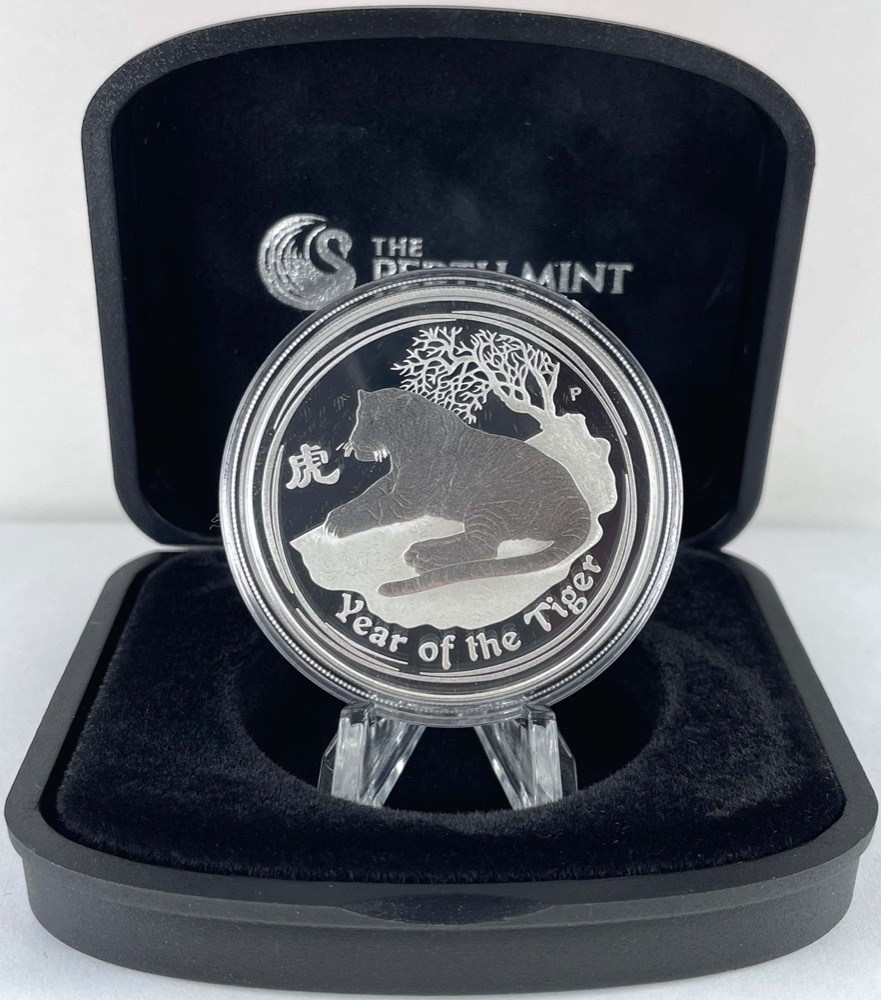 2010 Silver 1oz Silver Proof Coin Lunar - Year of the Tiger product image