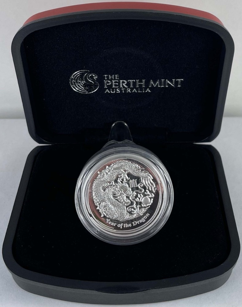 2012 Silver 1oz High Relief Proof Coin Dragon product image