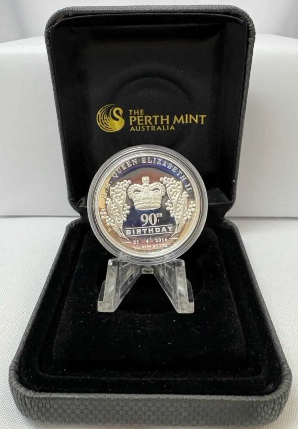 2016 Silver 1oz High Relief Proof Coin QEII 90th Birthday