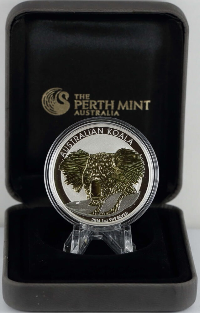 2014 Silver 1oz Gilded Coin Koala product image