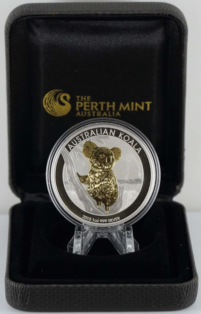 2015 Silver 1oz Gilded Coin Koala product image