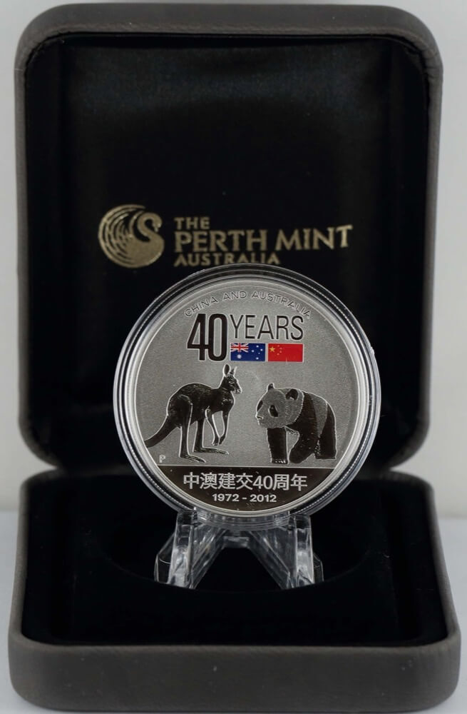 2012 Silver 1oz Proof Coin China & Australia - 40 Years of Friendship product image