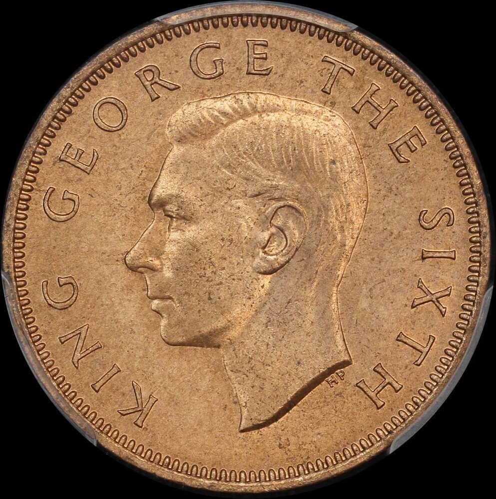 New Zealand 1952 Halfpenny KM# 20 PCGS MS65RB product image