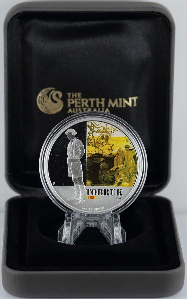 2011 Silver 1oz Proof Coin Famous Australian Battles - Tobruk product image