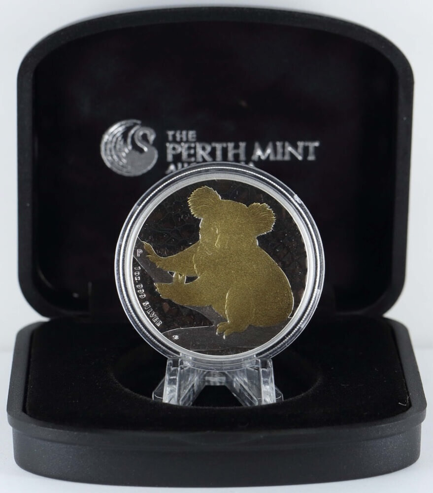 2009 Silver Gilded 1oz Coin Koala